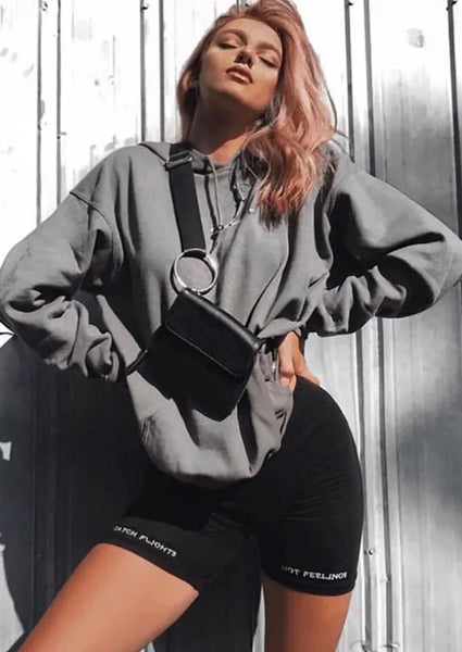 Graphic Biker Shorts