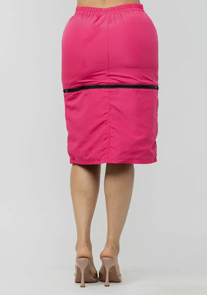 Zipper Cargo Skirt