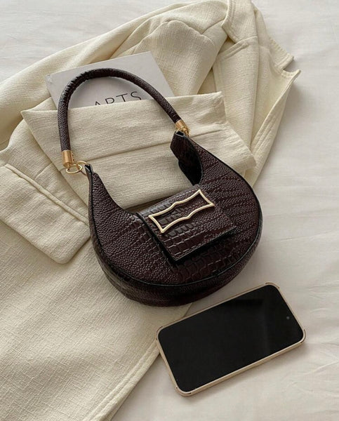 Brown Textured Bag